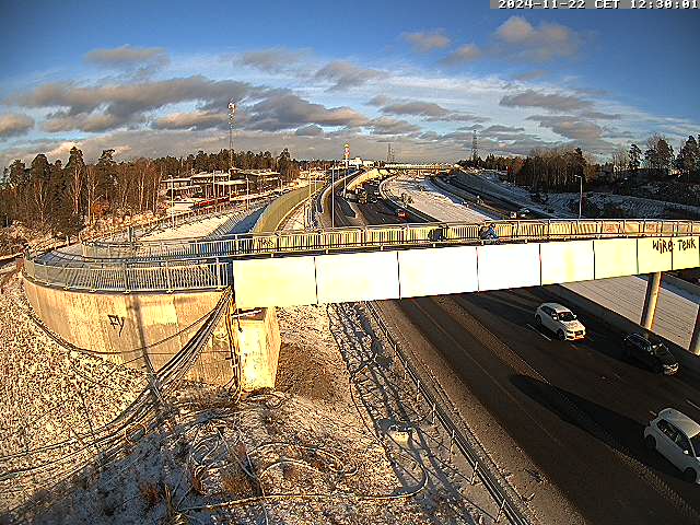 Trafikkamera - Södertäljevägen E4/Kungens kurva, Förbifart Stockholm